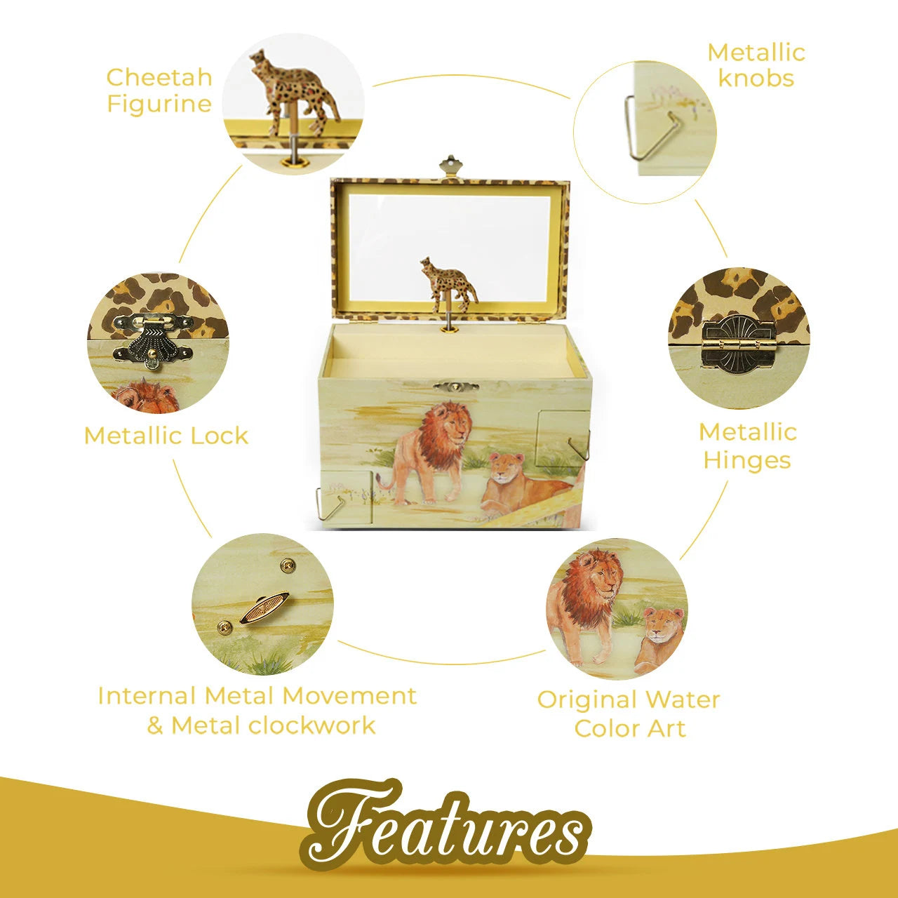 B4008 Leopard Melody Jewelry Box Enchantmints