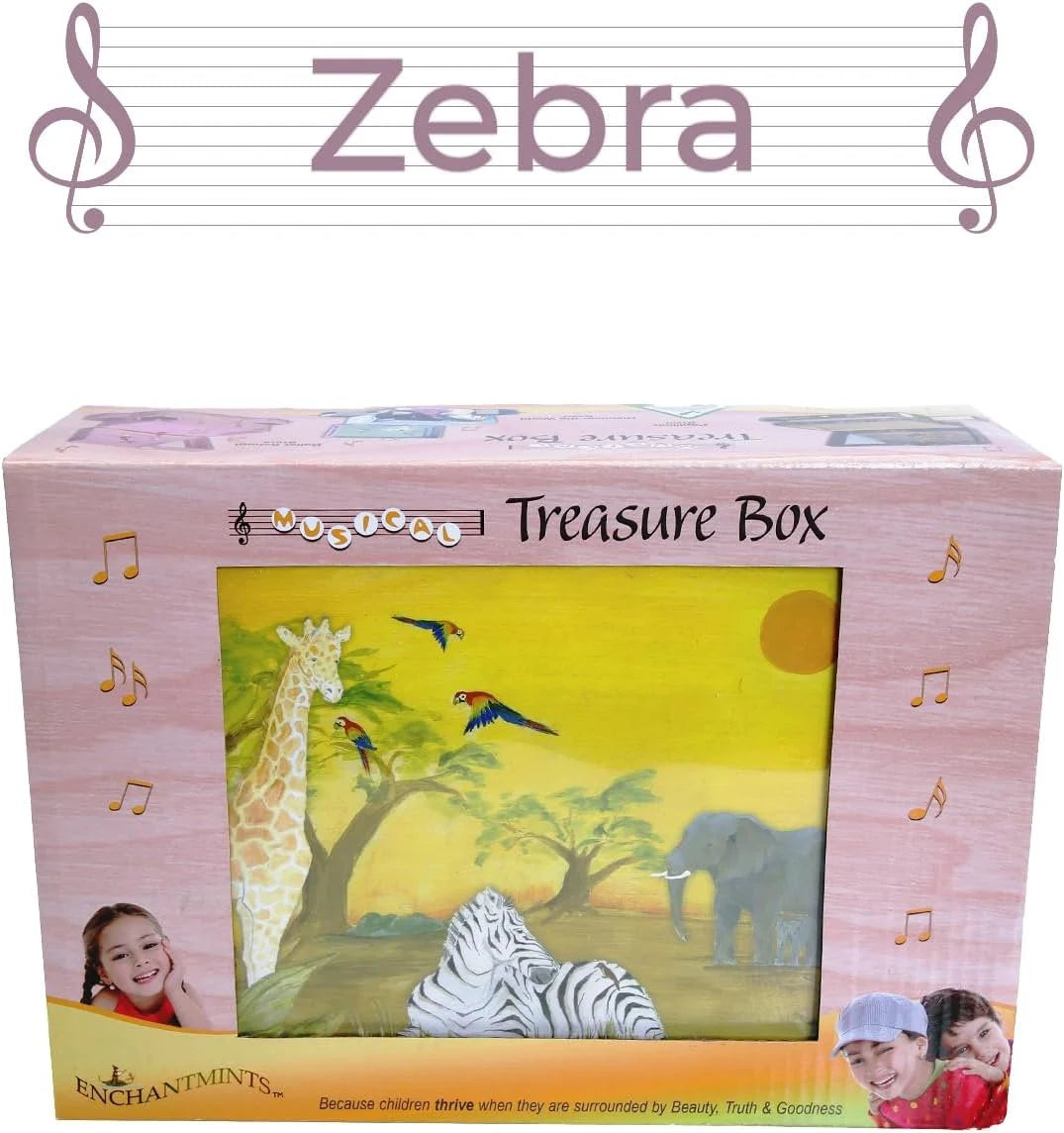 B4006 Zebra Melody Jewelry Box Enchantmints