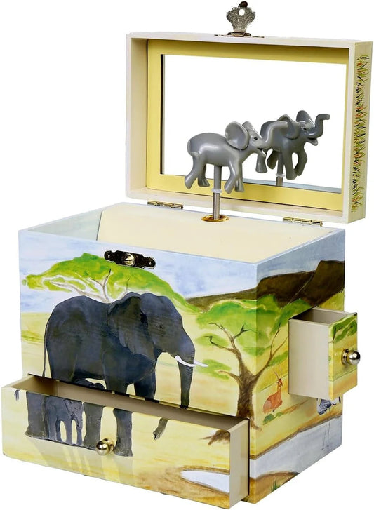 B4007 Elephant Musical Jewelry Box Enchantmints