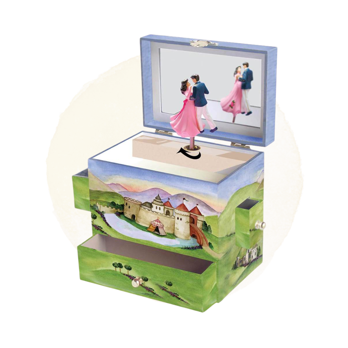 Prince & Princess Music Box open