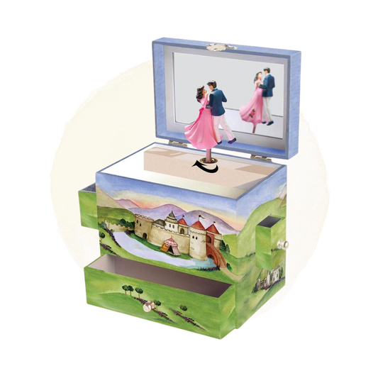 Prince & Princess Music Box open