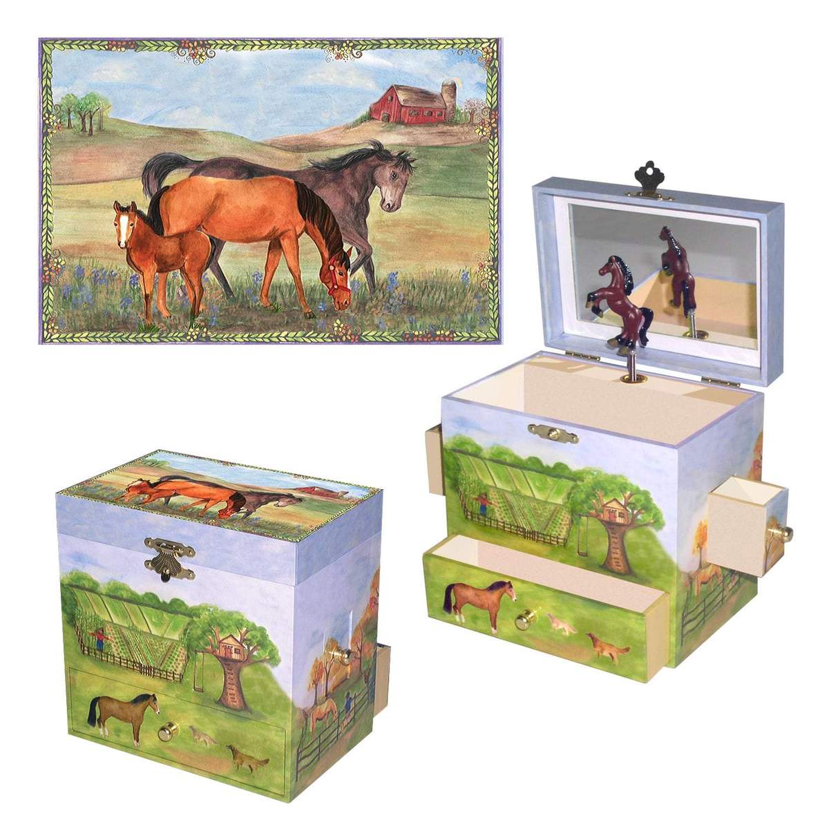 horse ranch music box collection