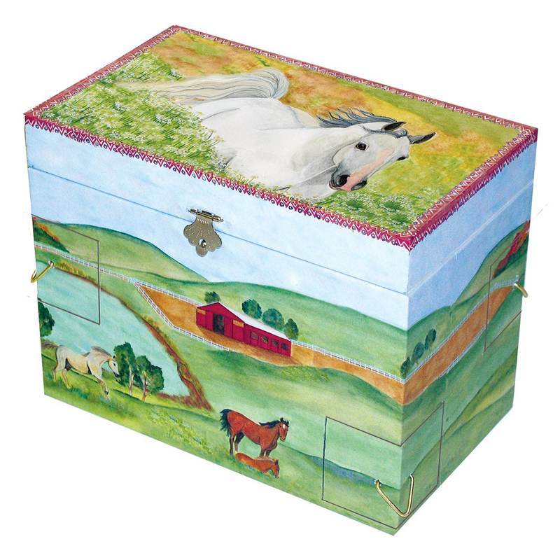 Hideaway Horse Music Box closed