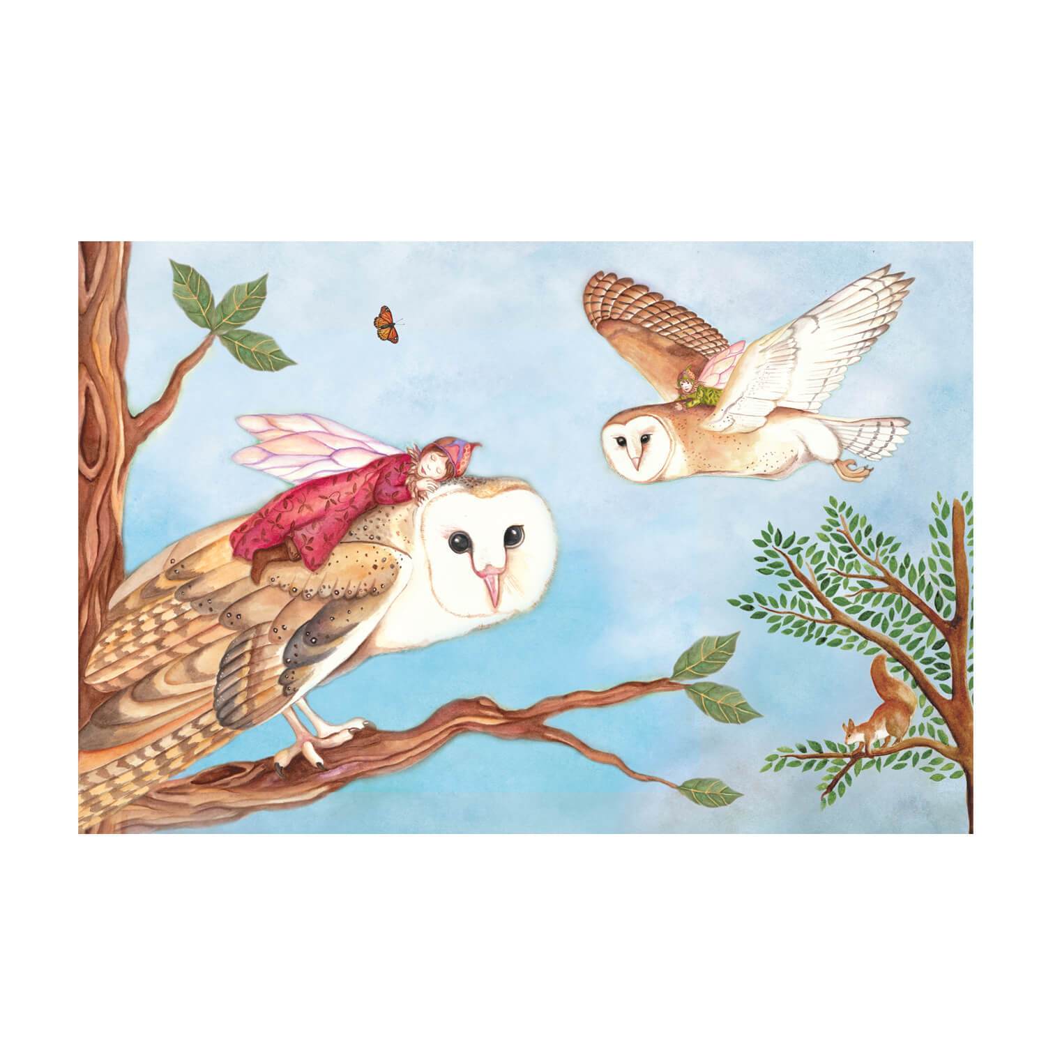 owl travellers music box top