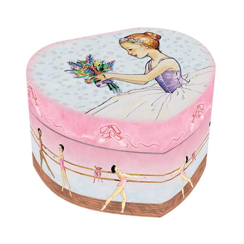 Ballet Heart Small Music Box closed