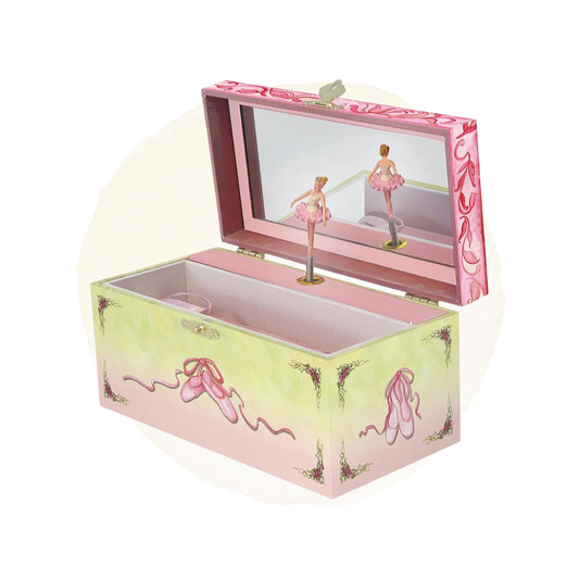 Ballet Shoes Music Box open