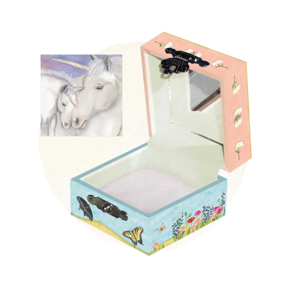 Baby Unicorn Tiny Treasure Box open