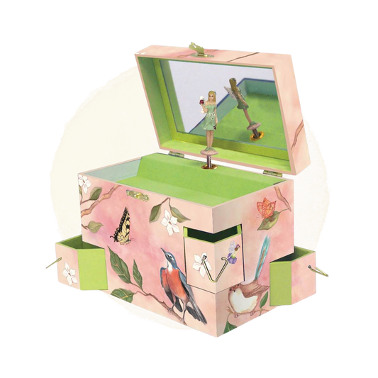 wings of a song music box open