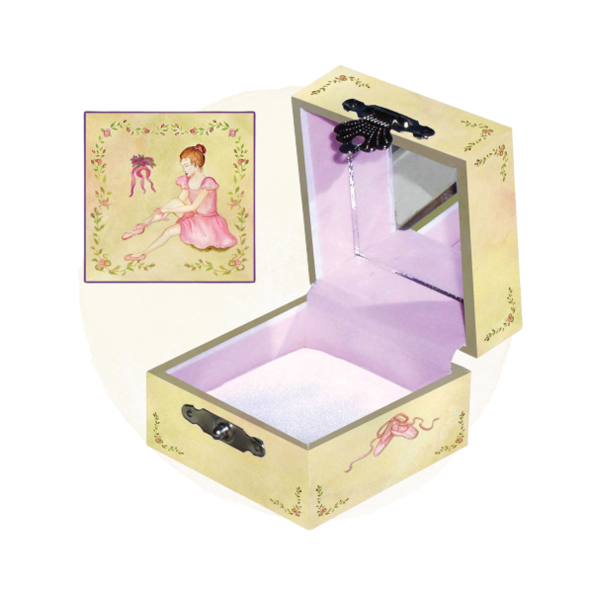 Ballet Shoes Tiny Treasure Box open