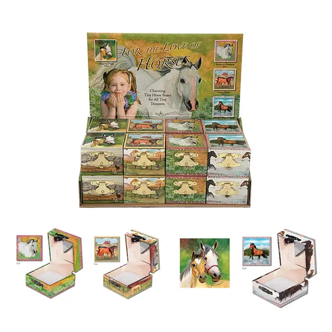 Tiny Treasure Boxes - For the Love of Horses Display Pack Enchantmints Wholesale