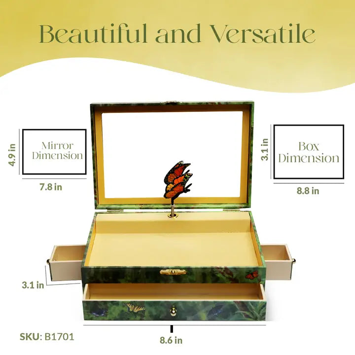 B1701 Papillon Butterfly Music Box