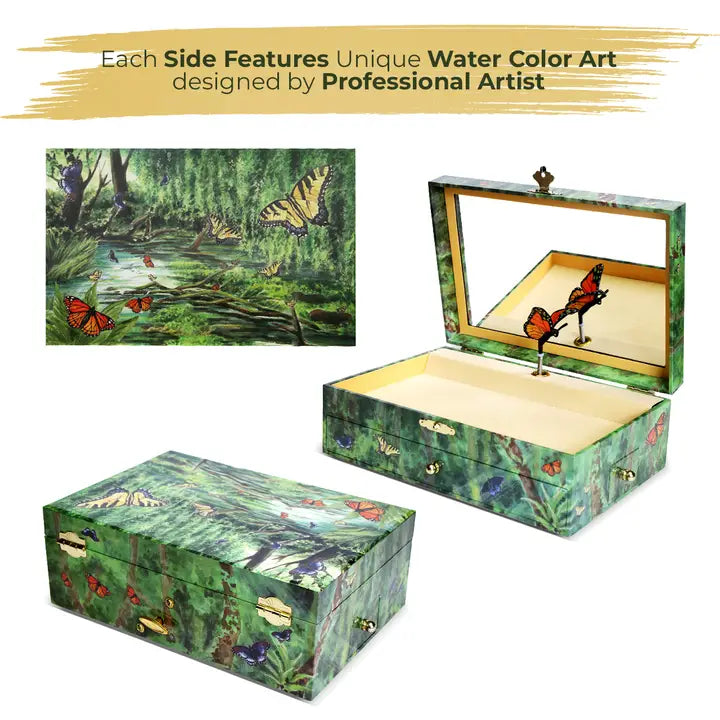B1701 Papillon Butterfly Music Box