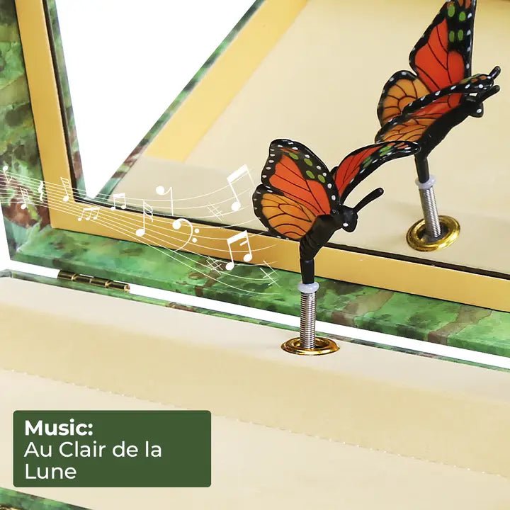 B1701 Papillon Butterfly Music Box