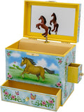 Wild & Free Musical Jewelry Box — Running Horses Keepsake