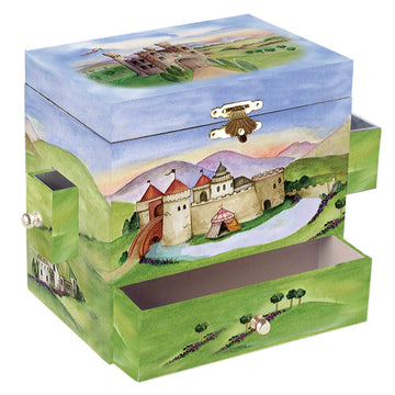 Dragon Castle Musical Jewelry Box — Fantasy Keepsake Gift
