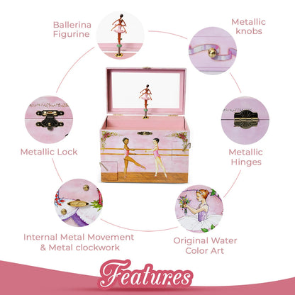 B1119 Ballet School Black Ballerina Enchantmints Wholesale