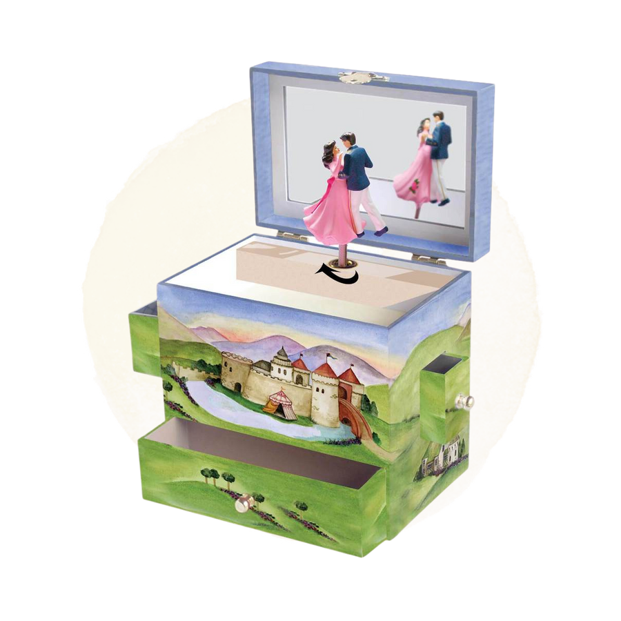 Prince & Princess Music Box open