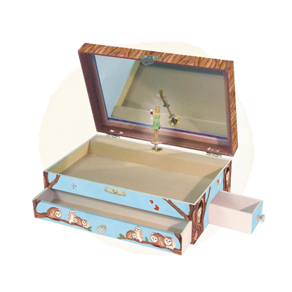 Owl travellers music box open