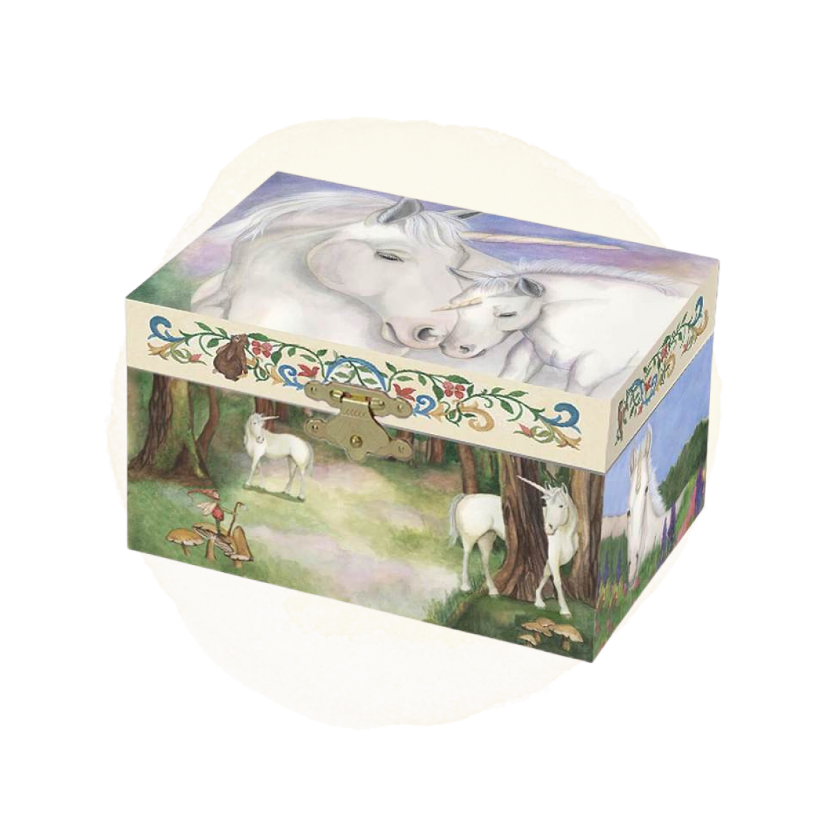 Gentle Unicorn Small Music Box