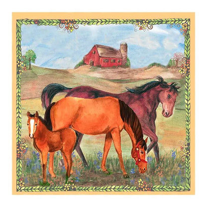 horse ranch tiny treasure box top