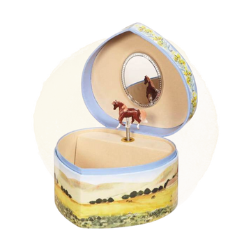 Love of Horses Heart Music Box